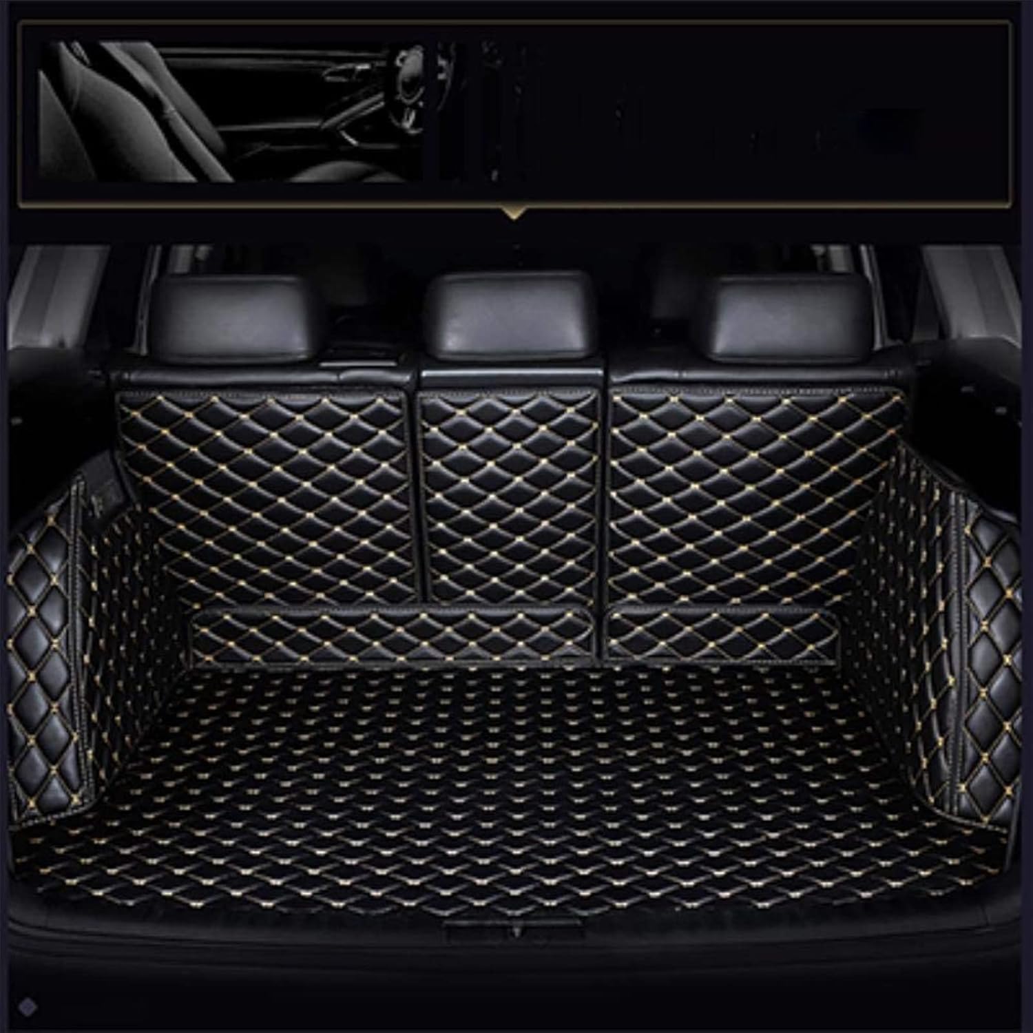 Custom Car Trunk Mat For Toyota Prius 30 Series ZVW30 2009-2017 XPE Leather Luggage Mat Cargo Mat Full Set Waterproof Car Trunk Mat All Weather Abrasion Resistant Dirt Resistant Interior Parts Car