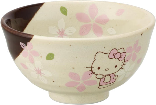 Skater CHMR1-A Mino Yaki Rice Bowl, Hello Kitty Sakura Sanrio, 4.4 x 2.4 inches (11.2 x 6 cm)