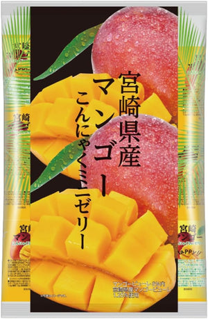 Konjac Park Miyazaki Mango Konnyaku Mini Jelly, Individual Packaging Type, Konjac Jelly, 17.6 oz (500 g) per Bag, Approx. 30 Pieces x 3 Bags