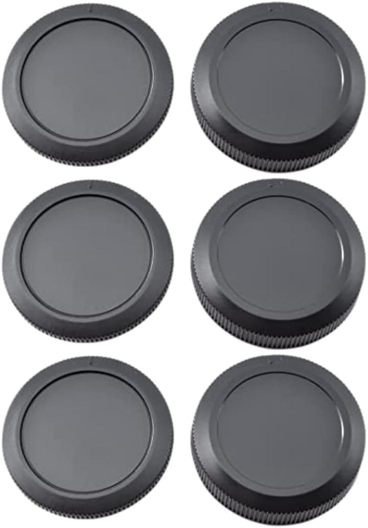 ATAK Canon RF EF EF-S Mount All Compatible Cap/Lens Rear Caps & 3 Body Caps 6 Total (Compatible with Canon Canon RF EF EF-S Mount)