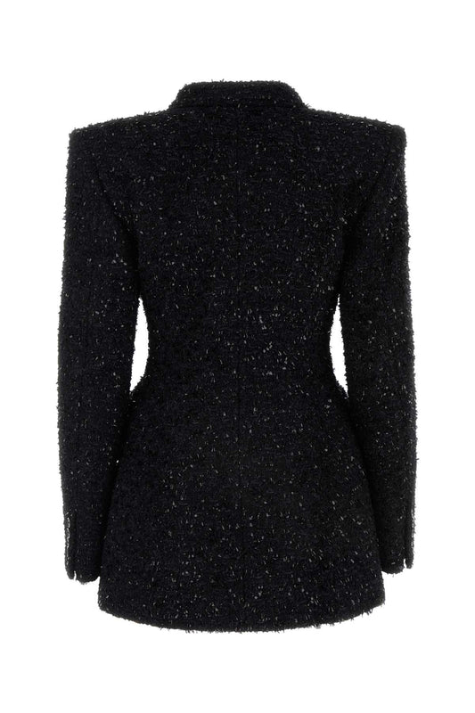 Balenciaga BlackBouclã©特大の砂時計ブレザー - Image 1