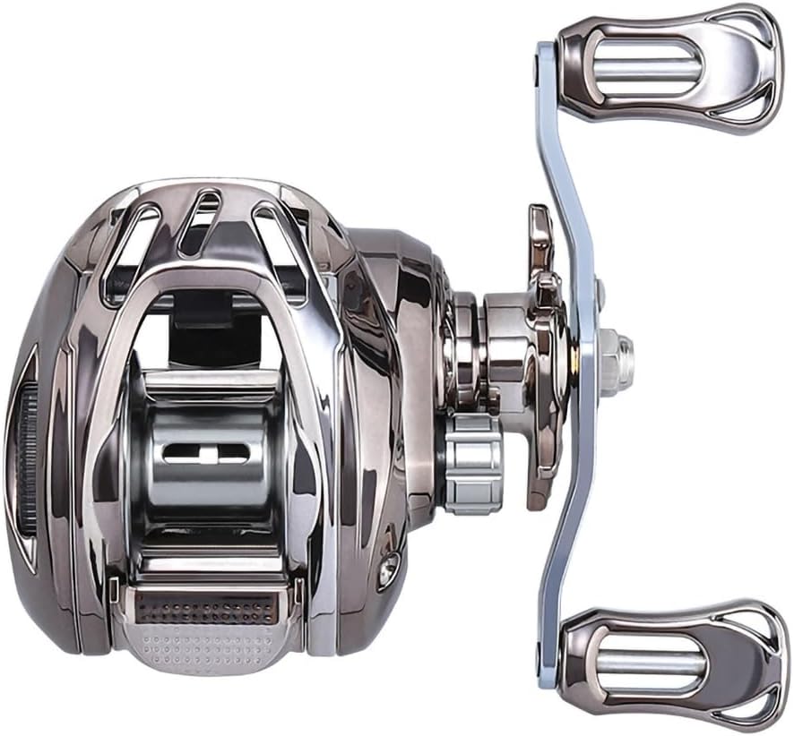 Bait Reel, Casting, Lightweight, Far Toss, Strong, Magnetic Brake, Maximum Drag Force, 13.2 lbs (6 kg), Gear Ratio, 6.3:1, For Lakes, Rivers, Saltwater and Freshwater Fishing Reel