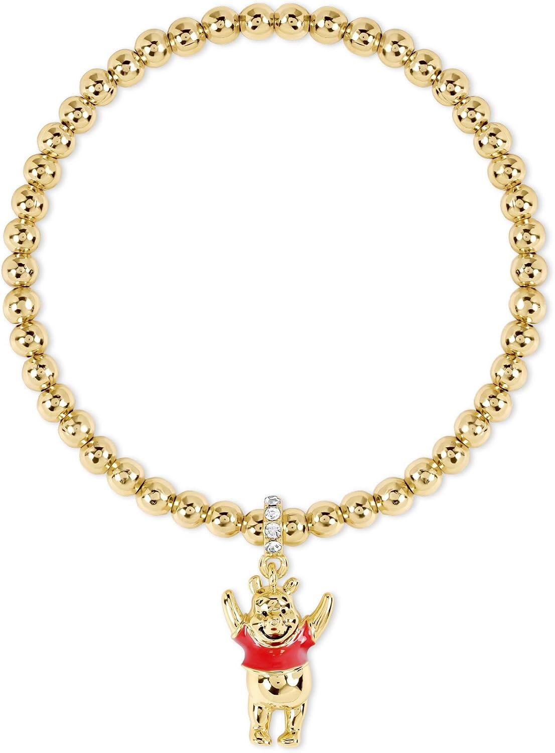 Disney Winnie the Pooh Charm Gold Plated Expandable Bracelet for Girls