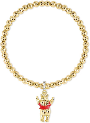 Disney Winnie the Pooh Charm Gold Plated Expandable Bracelet for Girls