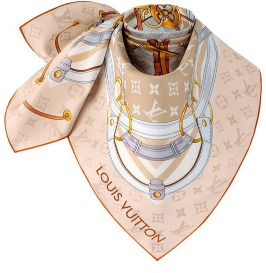 LOUIS VUITTON Flower And Straps Square 90 - Image 1