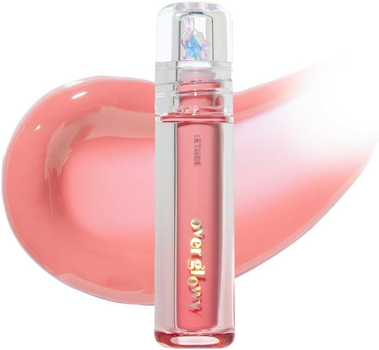 ETUDE Over Grow Gloss Sweetie Cream, 0.1 oz (2.8 g), Lip Gloss, Glossy, Luster, Purpuru Lipstick, Moisturizing, Oil Film