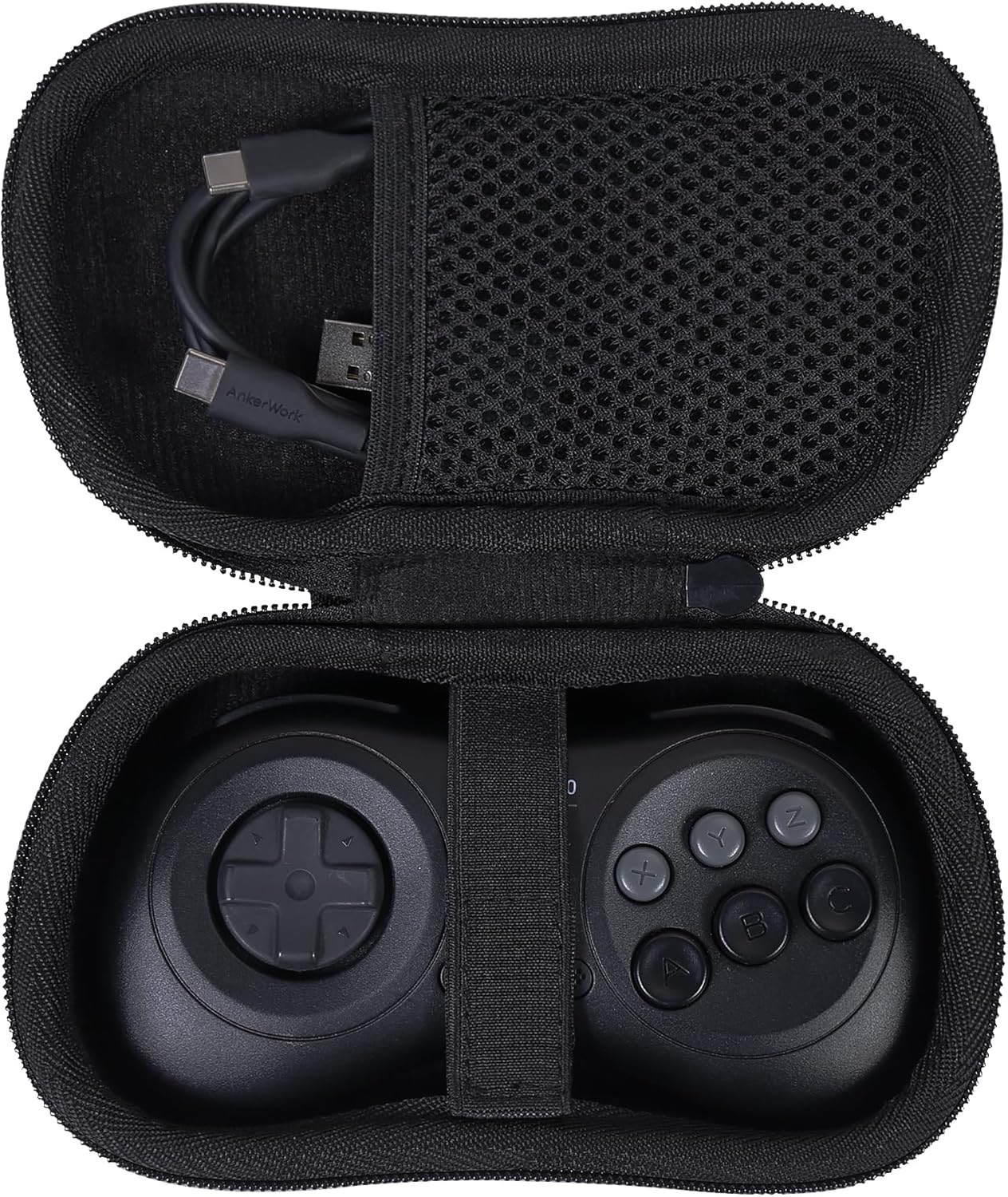 （ケースのみの販売）8Bitdo M30/NEOGEO Bluetooth ゲーミングコントローラー ポータブル専用収納ケース，ブラック-co2CREA