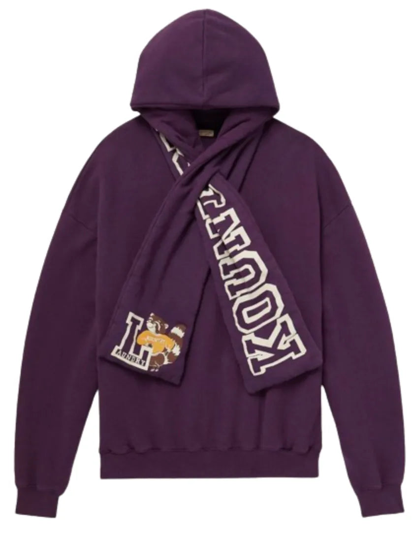 KAPITAL 'KESA' PURPLE SCARF HOODIE