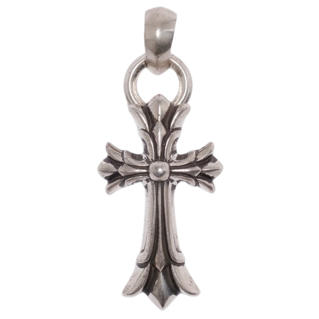 CHROME HEARTS 'DOUBLE CROSS' PENDANT WITH BALE