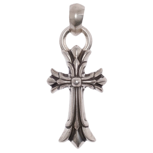 CHROME HEARTS 'DOUBLE CROSS' PENDANT WITH BALE