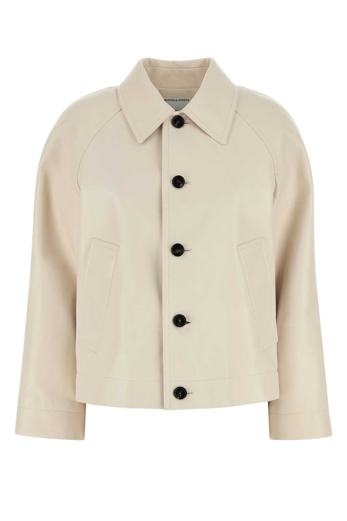 Bottega Veneta ボッテガベネタアイボリーレザージャケット - Image 1