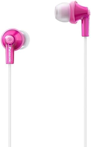 Panasonic RP-HJE150M-P In-Ear Earphones, Wired with Microphone, Pink