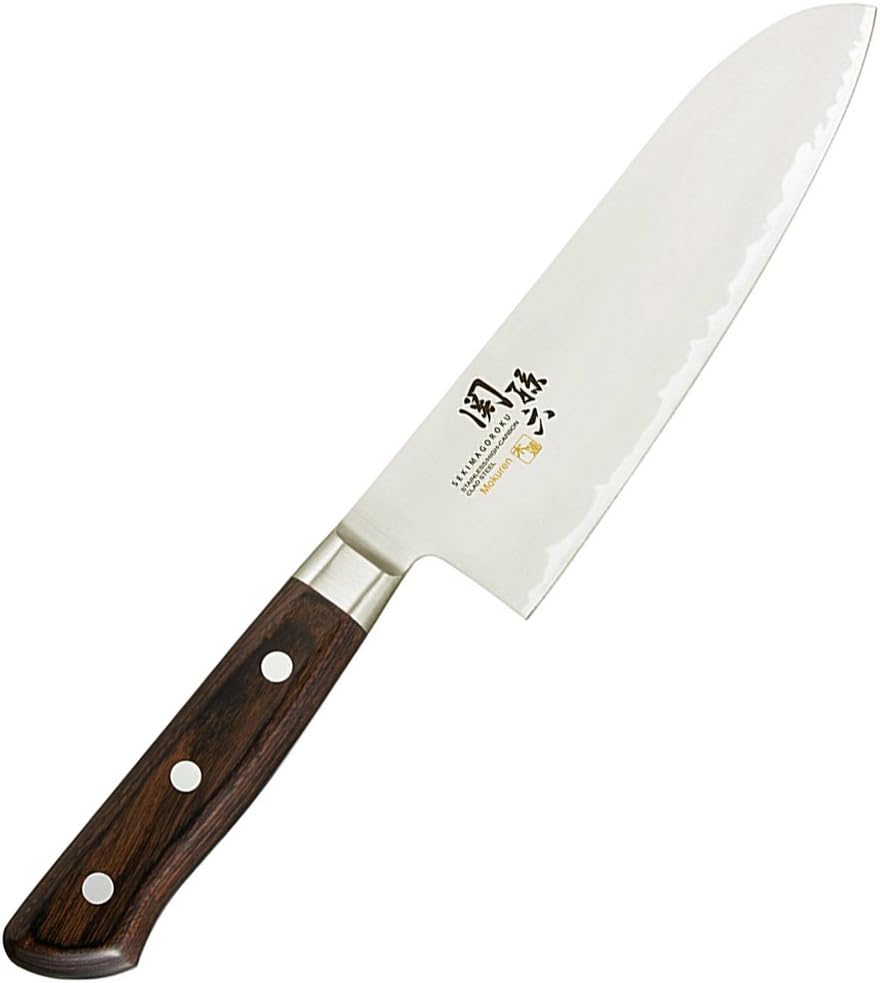 KAI Santoku Knife, Seki Magoroku, Magnolia, 6.5 inches (165 mm), Made in Japan, AE5156