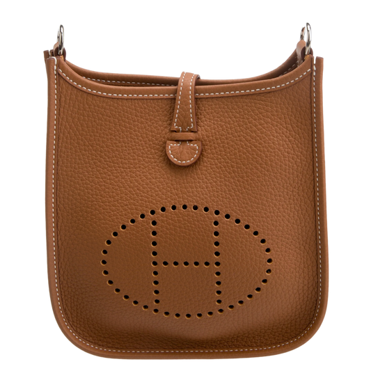 HERMÈS 'MINI CLEMECNE EVELYNE 2' TPM GOLD