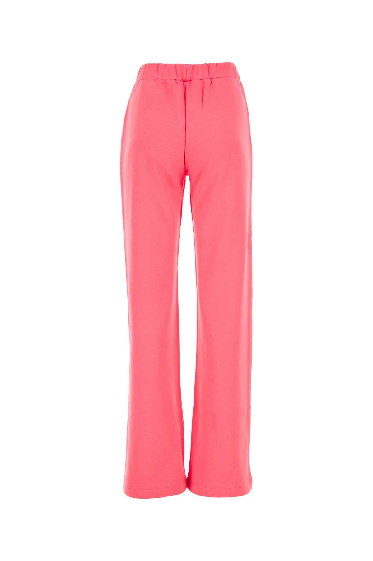 Chiara Ferragni キアラフェラーニダークピンクのコットンジョガー - Image 1