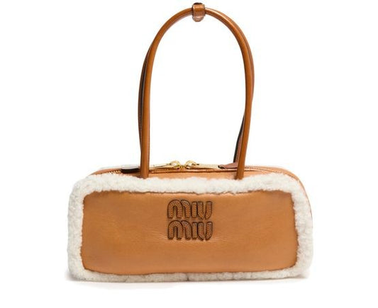 MIU MIU Beau small shearling bag - Image 1