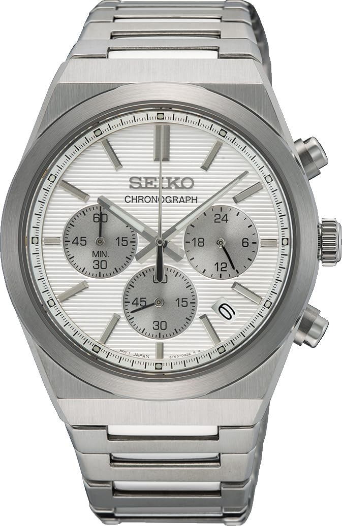 [セイコー] SEIKO 1/5秒クロノグラフ クオーツ CHRONOGRAPH QUARTZ メンズ 腕時計 SSB451P1 サファイアガラス シルバー 海外モデル [並行輸入品]