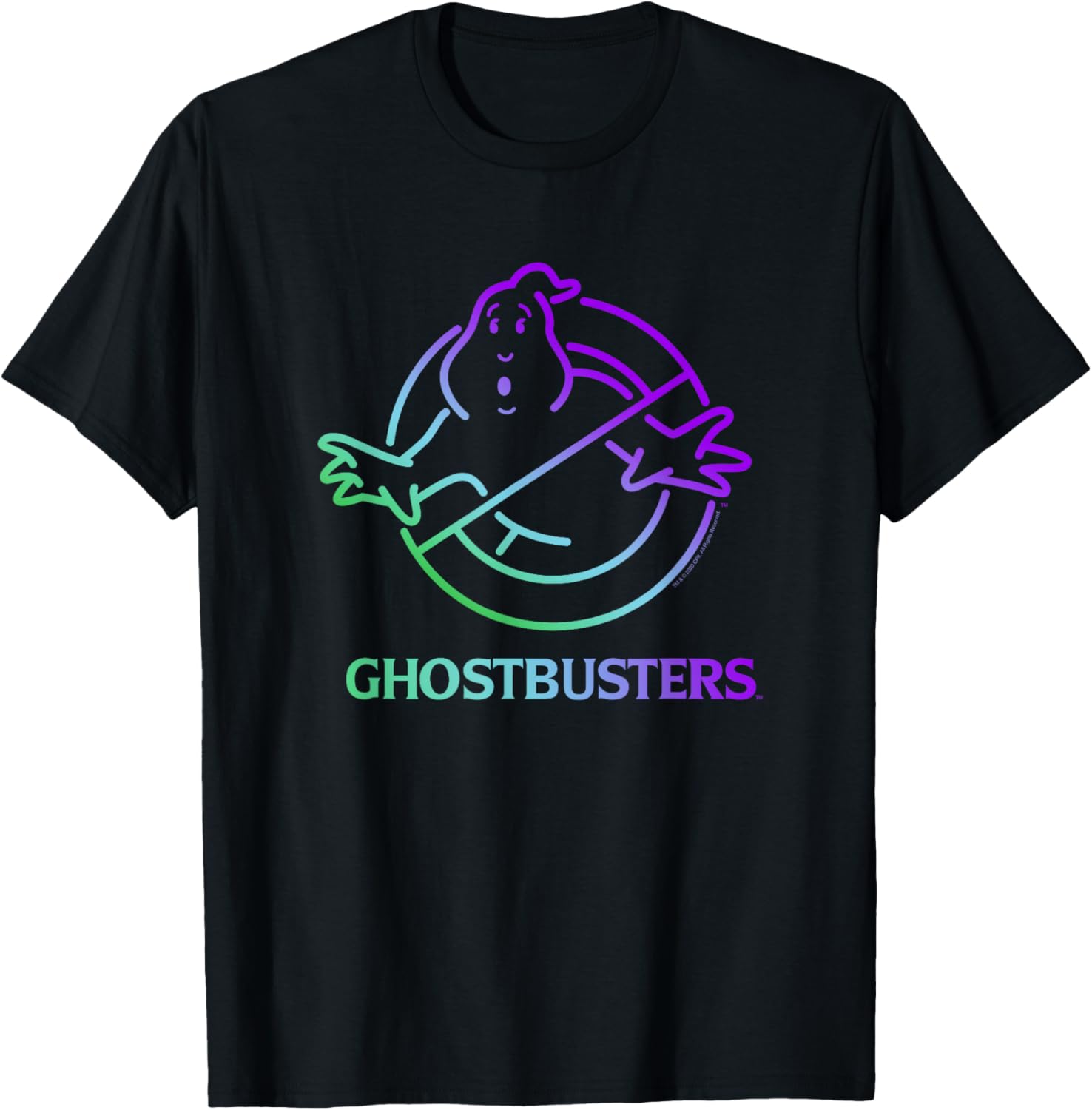 Ghostbusters Ombre Ghostbusters T-Shirt, Black