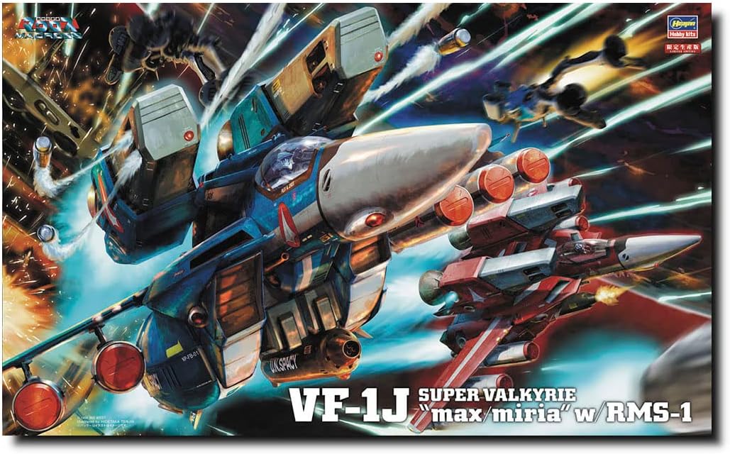 (Hasegawa) 1/48 VF-1J SUPER VALKYRIE max miria w/RMS-1 (65827) (Plastic Model kit)