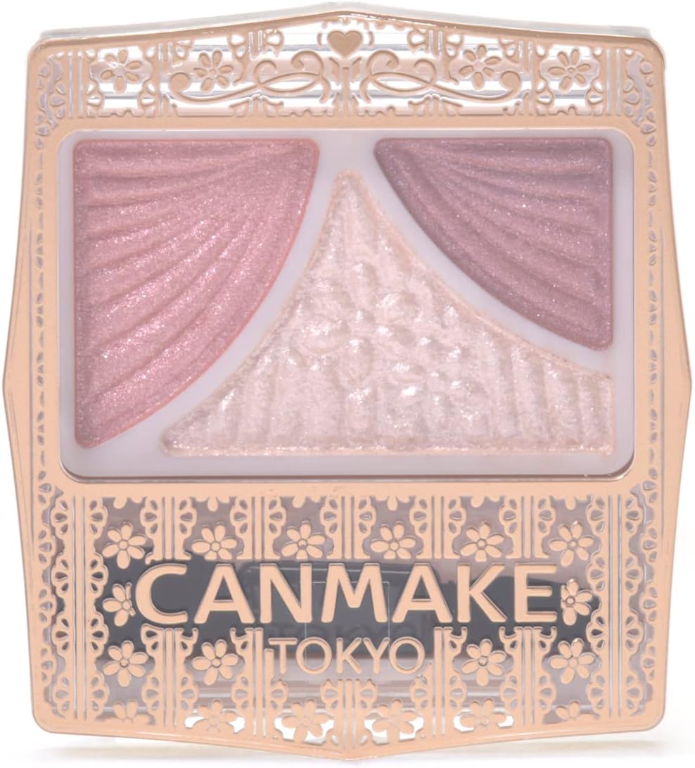 Canmake Powder Juicy Pure Eyes 14 Tender Flower 1.3g Glossy, Transparent, Pearl, Glitter, Wet Gloss