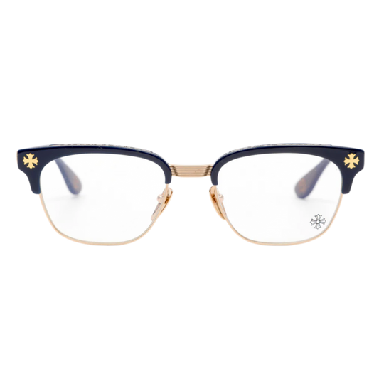 CHROME HEARTS 'BONENNOISSEUR II' BROWN/GOLD GLASSES