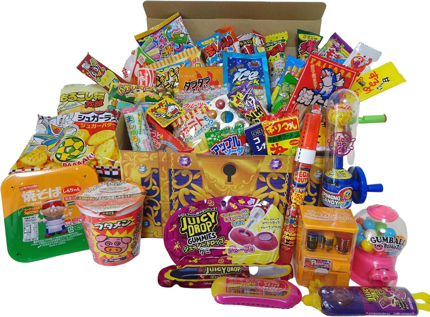 【Set of 2 Pop Fun Candies, Total 40 Pieces Assorted】 Set Christmas Halloween Present pikishemo Treasure Box (Magical)