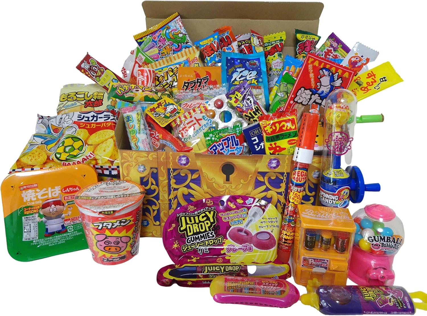 【Set of 2 Pop Fun Candies, Total 40 Pieces Assorted】 Set Christmas Halloween Present pikishemo Treasure Box (Magical)