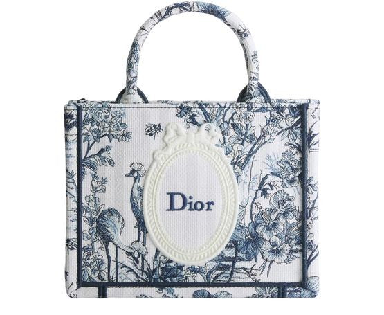 Mini Dior Book Tote with Strap - Image 1