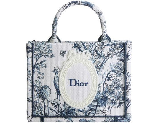 Mini Dior Book Tote with Strap - Image 1
