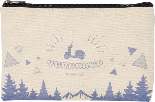 License Agent Yurucamp Flat Pouch Design 06 (Motif/A)