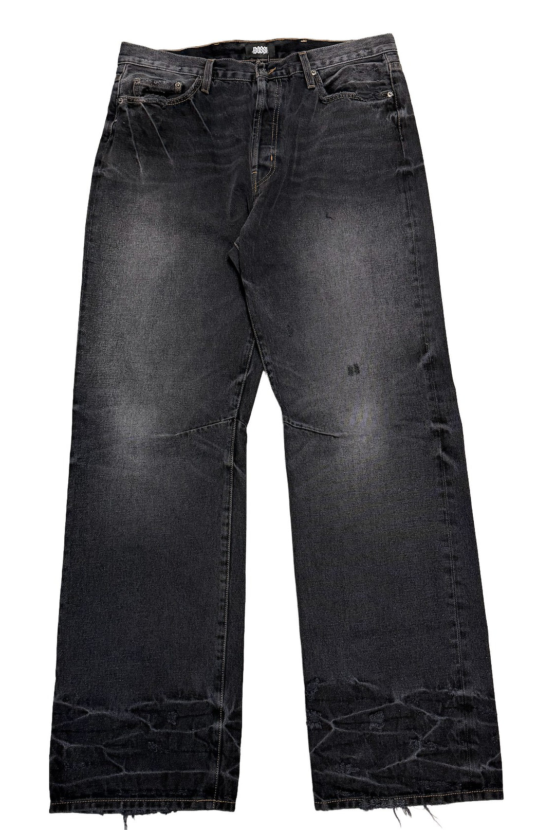 BOSSI 'WASHED BLACK' JEANS
