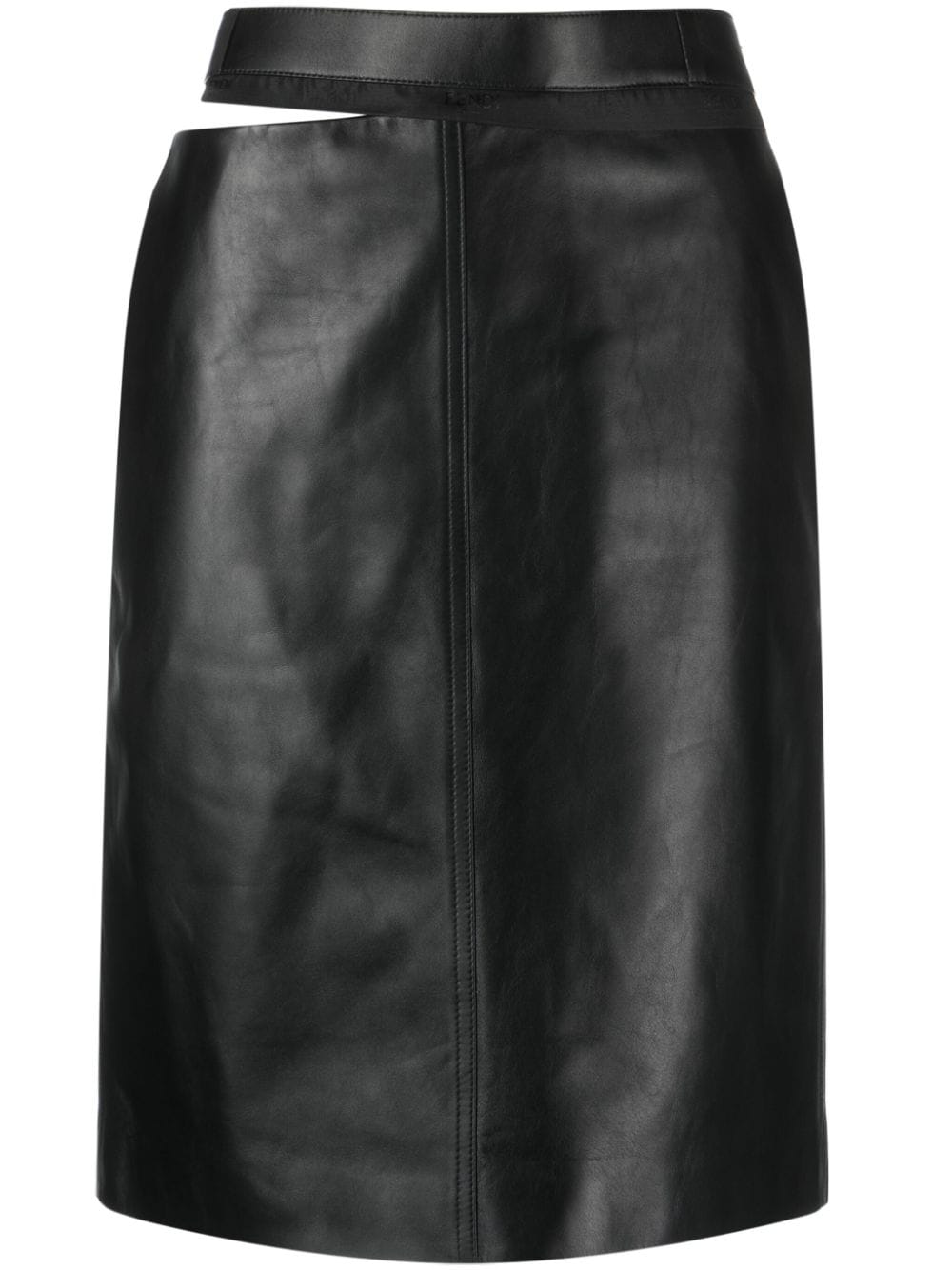 Fendi フェンディレザーミディスカート - Image 1