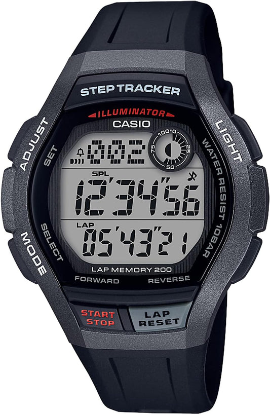 Casio WS-2000 Watch Casio Collection, Black, Newest model