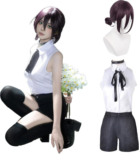 CR ROLECOS Reze Cosplay Chainsaw Man Costume Set Anime Cosplay Halloween Outfit Photoshoot Event