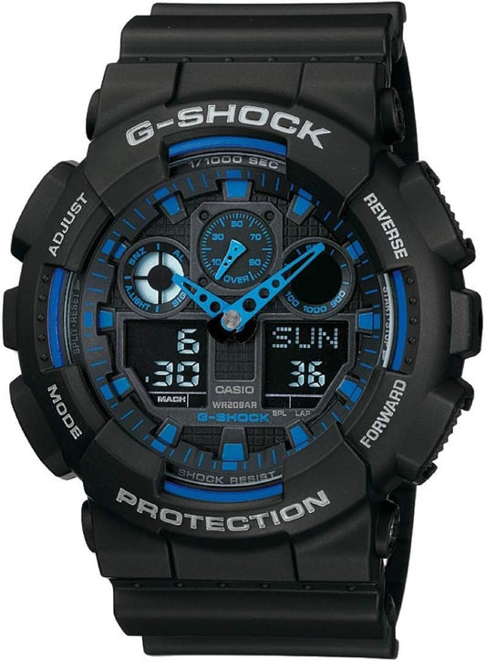 Casio G-Shock GA-100-1A2 Men's Wristwatch, Belt Type: