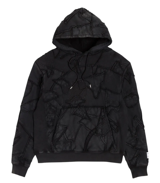 GALLERY DEPT. 'COLLAGE HOODIE 'BLACK"