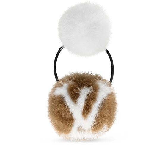 LOUIS VUITTON LV Cosy Mink Fur Elastic Scrunchie - Image 1