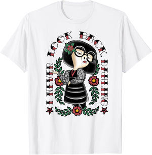 Disney Pixar Incredibles Edna nunca mirar hacia atrás tatuaje playera, hombre 3XL, Verde oliva