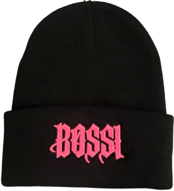 BOSSI X SRLA 'BLACK/PINK' BEANIE