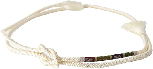 Nagomiya Obi Fastening, Made in Japan, Pure Silk Belt Banded Dragon Village, Regular Scale, Traditional Crafts, Kyoto Braid, Western Corner Set, Cut Tassel, Women's