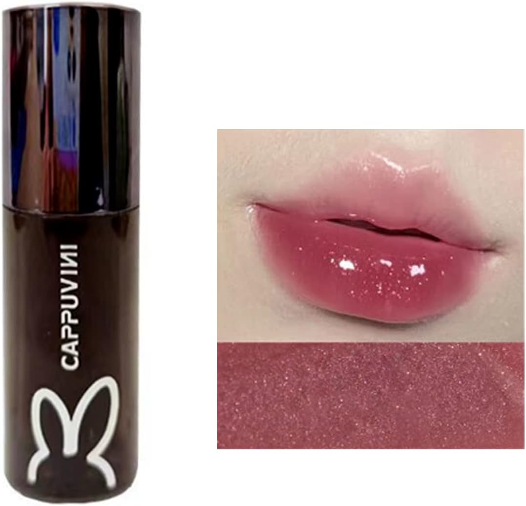 Lip Tint, Mirror Tint, Moisturizing, Glitter, High Color, Long Lasting, Lipstick, Gloss, Moisturizing, Non-Stick Lip Mask, Lip Gloss, Won't Fall Off, Popular, Red Lip, 9 Colors, Chinese Cosmetics