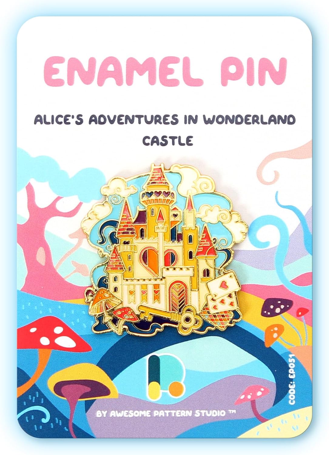 Pin esmaltado – Alicia en el país de las maravillas Edición Coleccionista, Pin de recuerdo duradero y elegante para mochilas, chaquetas, sombreros y accesorios