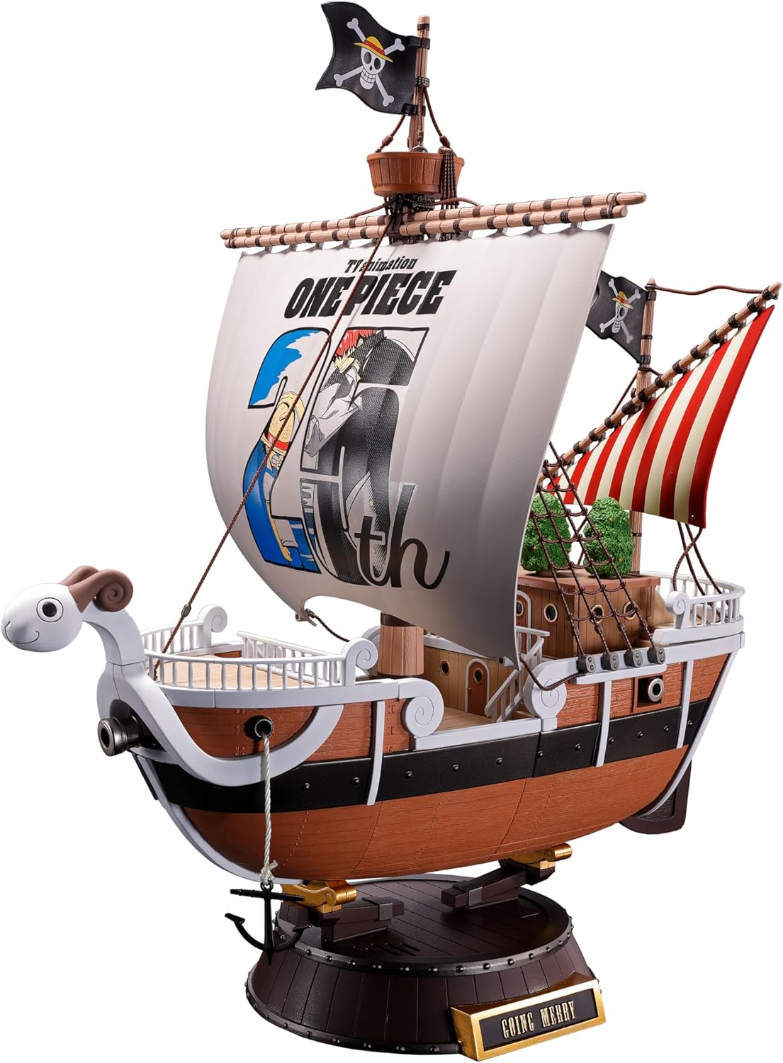 BANDAI SPIRITS Chogokin ONE PIECE Going Mary Issue - One Piece Anime 25th Anniversary Memorial Edition Approx. 11.0 inches (280 mm), PVC & ABS & Die Cast Painted Action Figure