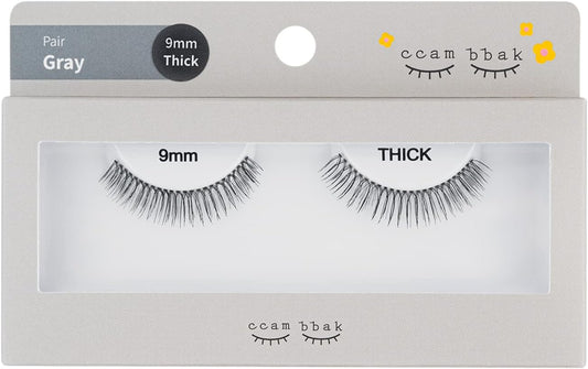 CCAMBBAK False Eyelash Extensions Semi-Permanent Idle Type 0.3 - 0.5 inches (8 - 12 mm), Matsueku Self Natural, Popular, DIY False Eyelash (0.3 inch (9 mm) Thick (Black))