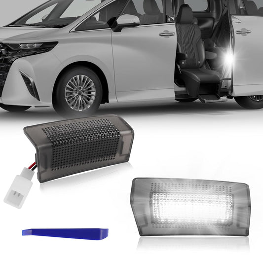 POPMOTORZ Toyota Alphard 40 Series Vellfire 40 Courtesy Lamp 3rd Row Sliding Door Spot Lamp Door Welcome Light Rear Sliding Door Dedicated Design for Toyota Models Genuine Replacement Coupler ON