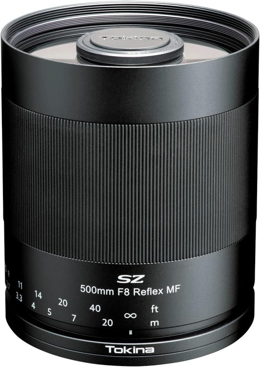 Tokina 264041 Telephoto Mirror Lens SZ 500mm F8 Reflex MF Canon EF Mount Manual Focus Interchangeable Mount Full Size