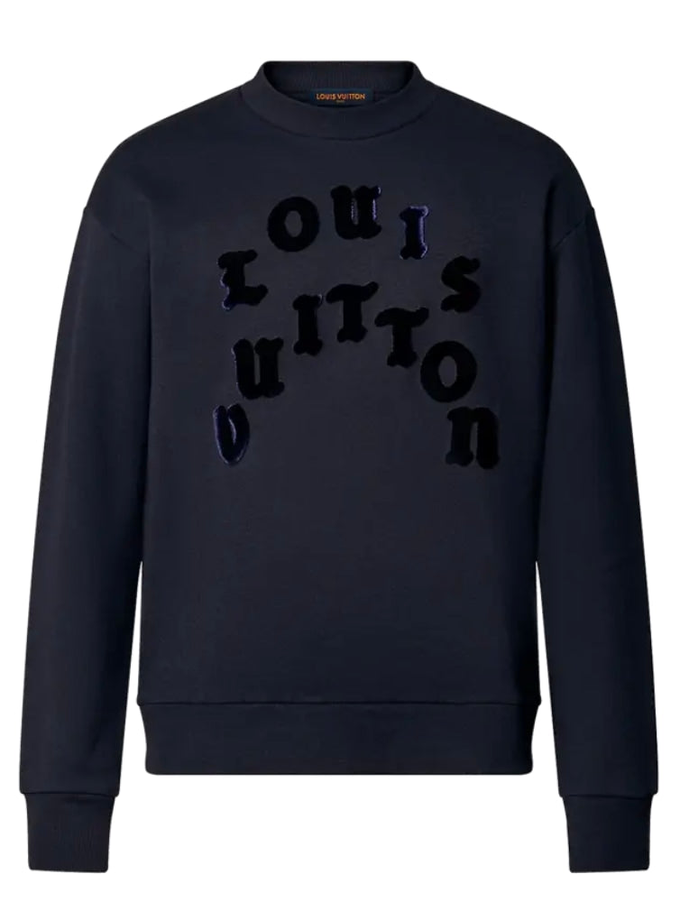 LOUIS VUITTON TUFFETAGE NAVY CREWNECK
