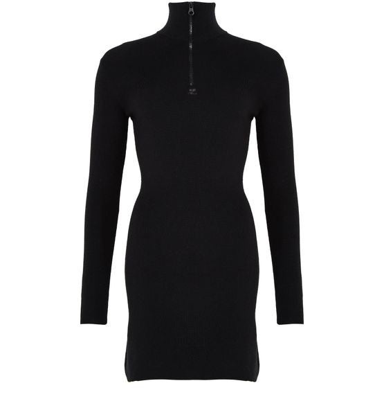 COURREGES Zipped mockneck dress - Image 1