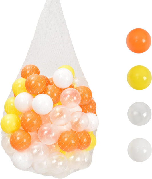 Fkstyle【STC認証取得・選べる形とサイズ】カラーボール ボールプール用 丸型/星・ハート型 ソフト素材 直径5.5cm/7cm/幅6cm 100/150/700/1050個セット 収納袋付き 室内遊具 キッズテント 子供部屋用 [並行輸入品]