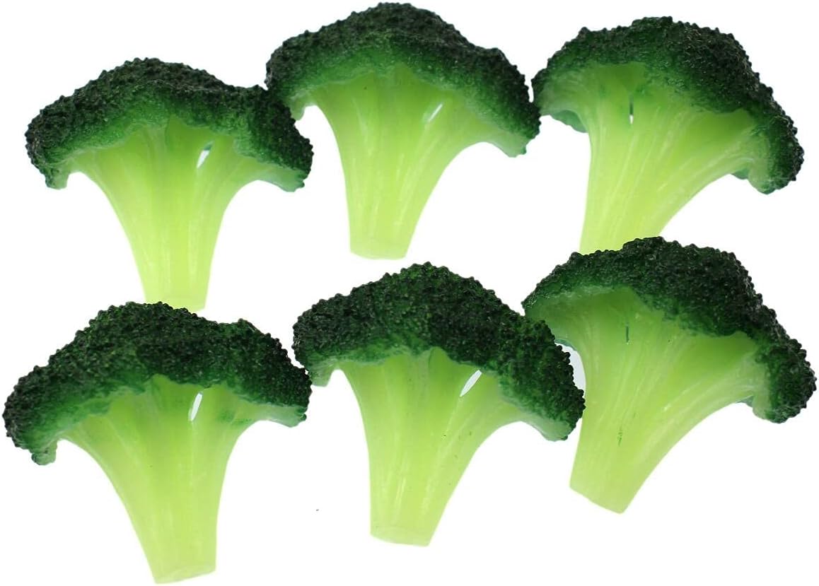 Speed mao Realistic Broccoli Food Sample Model Set of 6